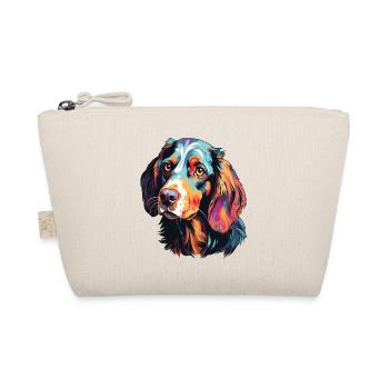English Setter dog portrait pop art style - Organic Pouch - nature - Front