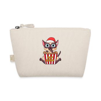 Siamois Chat Chat Animal Noël - Trousse biologique - nature - Devant