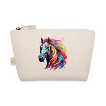 Portrait de cheval coloré style pop art - Trousse biologique - nature - Devant