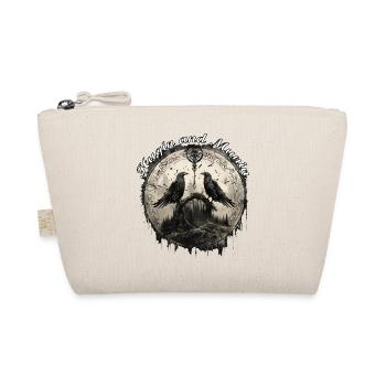 Hugin & Munin Raben Odins Wikinger Design - Bio-Täschchen - Natur - Vorne