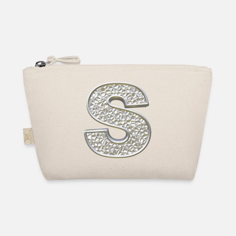 S, letter, initial, monogram, Bio-Täschchen