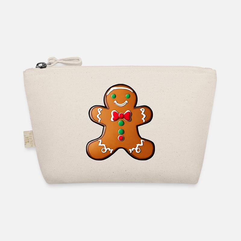 Cute gingerbread man Organic Pouch