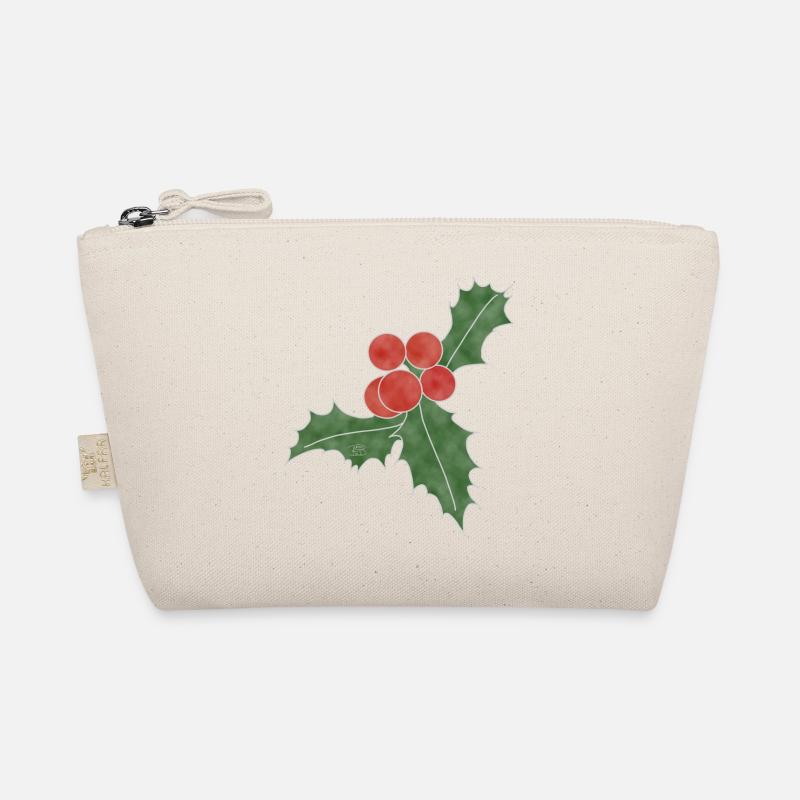 « Ilex », Boho Line Art Design, Série « Noël » Trousse biologique