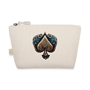 Spades / Playing Card / Poker / Symbol / Black / Skat - Organic Pouch - nature - Front
