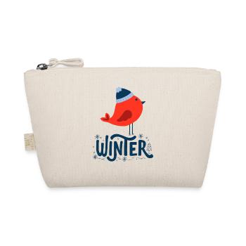 SNOW TIME Winter Bird Christmas Skiing SWEATSHIRT TSHIRT - Organic Pouch - nature - Front
