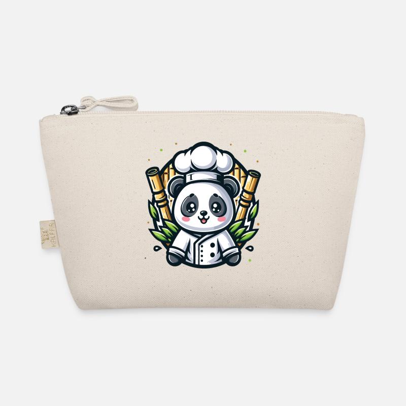 Kawaii Bamboo Panda Chef Organic Pouch