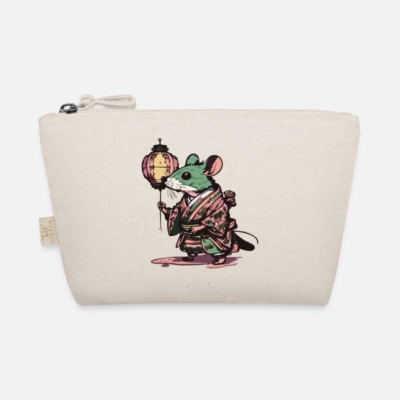 Mouse in kimono Organic Pouch