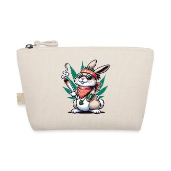 Un lapin hippie qui fume un joint de cannabis - Trousse biologique - nature - Devant