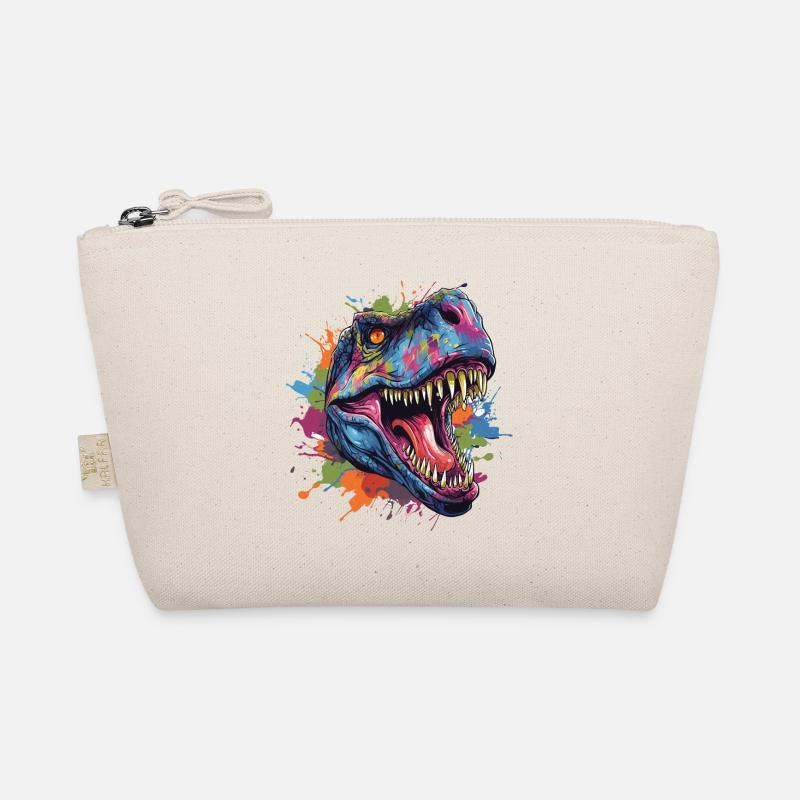 Tête de dinosaure t-rex avec un style graffiti Trousse biologique