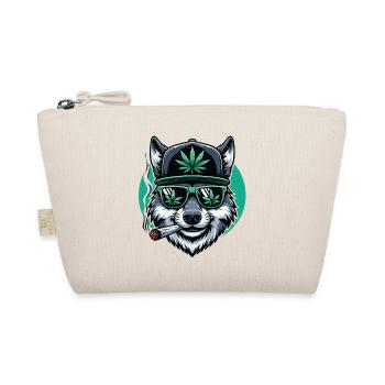 Ein Wolf raucht einen Marihuana-Joint - Bio-Täschchen - Natur - Vorne
