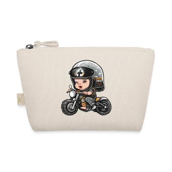 Baby biker, future biker, baby biker - Organic Pouch - nature - Front