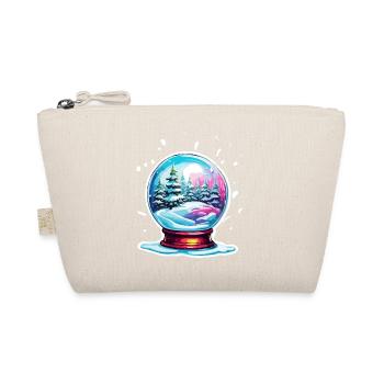 Schneekugel / Winterzauber / Schnee / Souvenir - Bio-Täschchen - Natur - Vorne