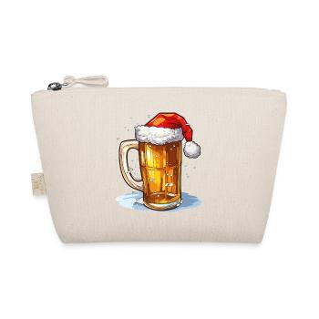 Weihnachten Bier Weihnachtsbier Prost Lustig Humor - Bio-Täschchen - Natur - Vorne