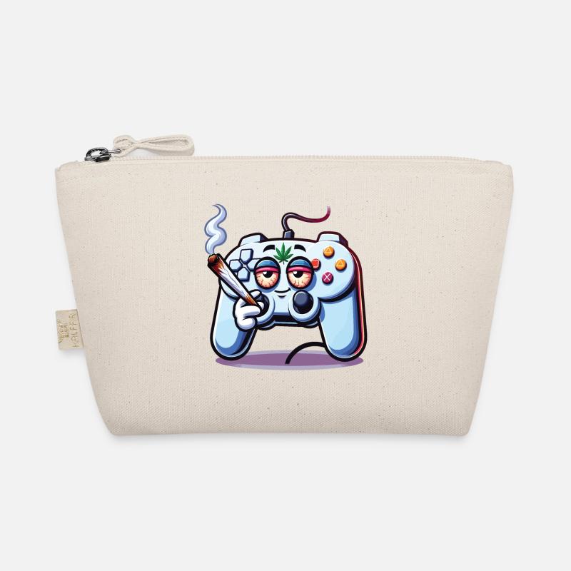 A gamepad that smokes a cannabis joint Organic Pouch