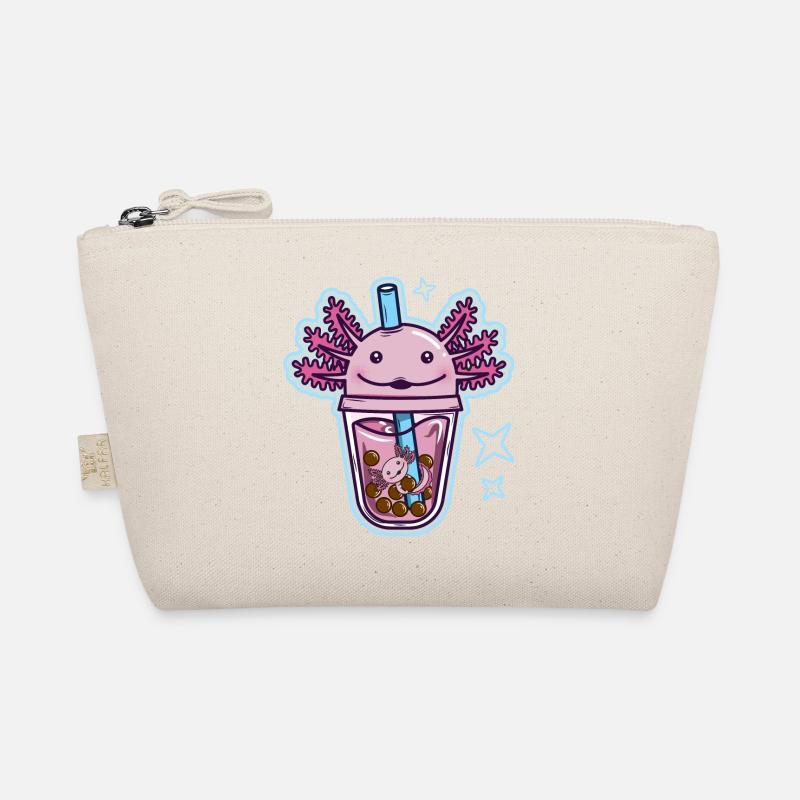 Axolotl Bubble Tee Bio-Täschchen