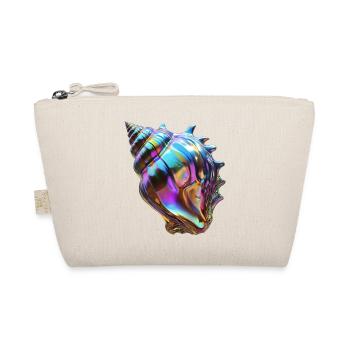 chromatic sea shell - Organic Pouch - nature - Front