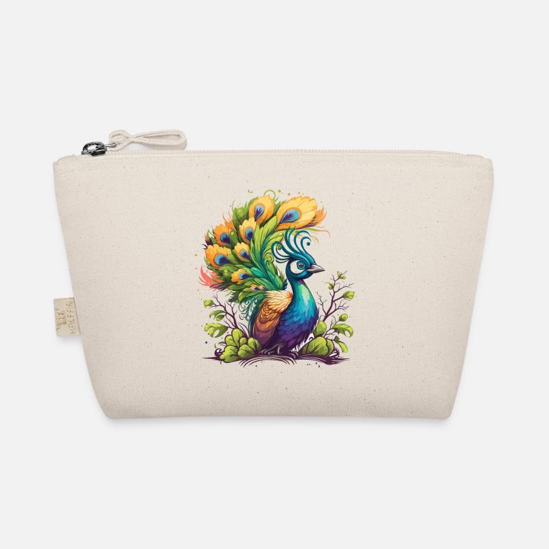 Stolzer Pfau Bio-Täschchen