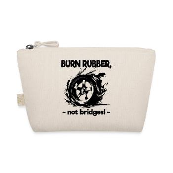 Burn Rubber Burnout Auto Tuning Car Drifting Drift - Organic Pouch - nature - Front