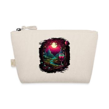 happy present idea birthday present peace symbol - Organic Pouch - nature - Front