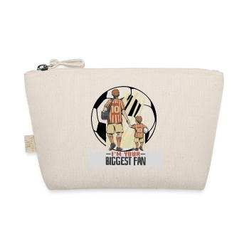 Father Son Soccer I´m your biggest Fan Fussball - Bio-Täschchen - Natur - Vorne