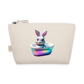 Funny Bunny in der Wanne - Bio-Täschchen - Natur - Vorne