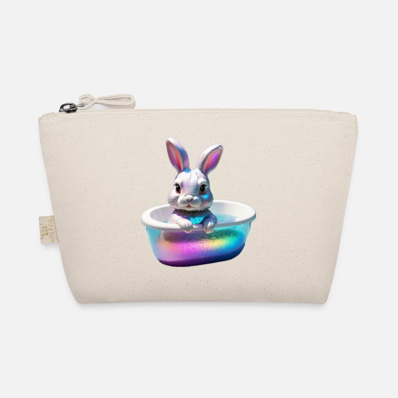 Funny Bunny in der Wanne Bio-Täschchen