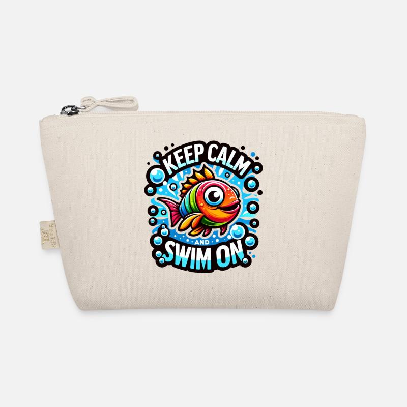Keep Calm and Swim On Bio-Täschchen