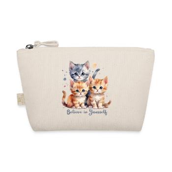 Croyez en vous avec trois chatons - Trousse biologique - nature - Devant