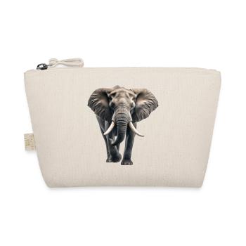 Afrikanischer Elefant - Bio-Täschchen - Natur - Vorne