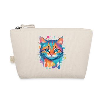 Niedliche Katze - Bio-Täschchen - Natur - Vorne