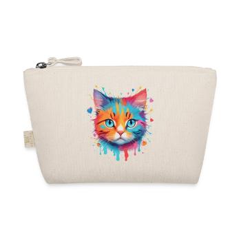 Niedliche Katze - Bio-Täschchen - Natur - Vorne