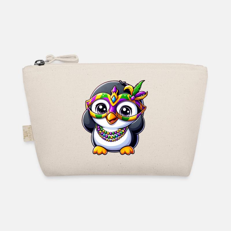 Mardi Gras Penguin Party Organic Pouch