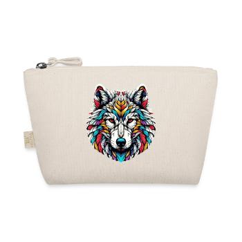 Wolf - Organic Pouch - nature - Front