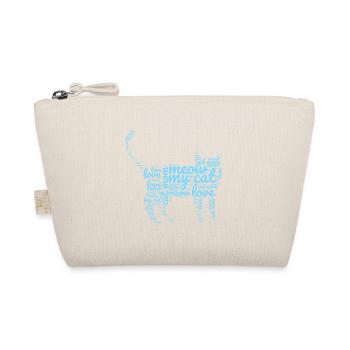 Pattern with a motif of love for a cat - Organic Pouch - nature - Front