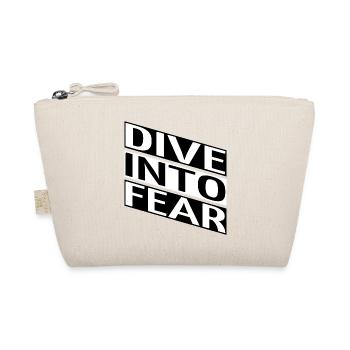 courageous living free fall bungee jumping courage - Organic Pouch - nature - Front