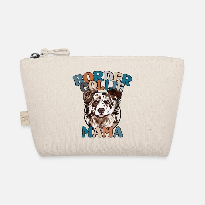 Border Collie merle Mama Hunde Muttertag Wilsigns Bio-Täschchen