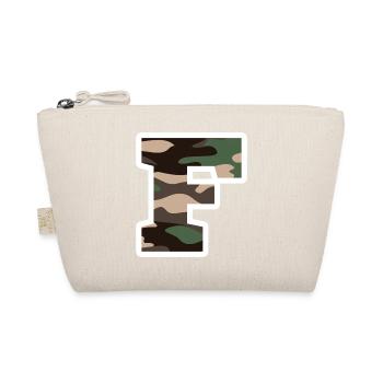 lettre F camouflage militaire-idée cadeau - Trousse biologique - nature - Devant