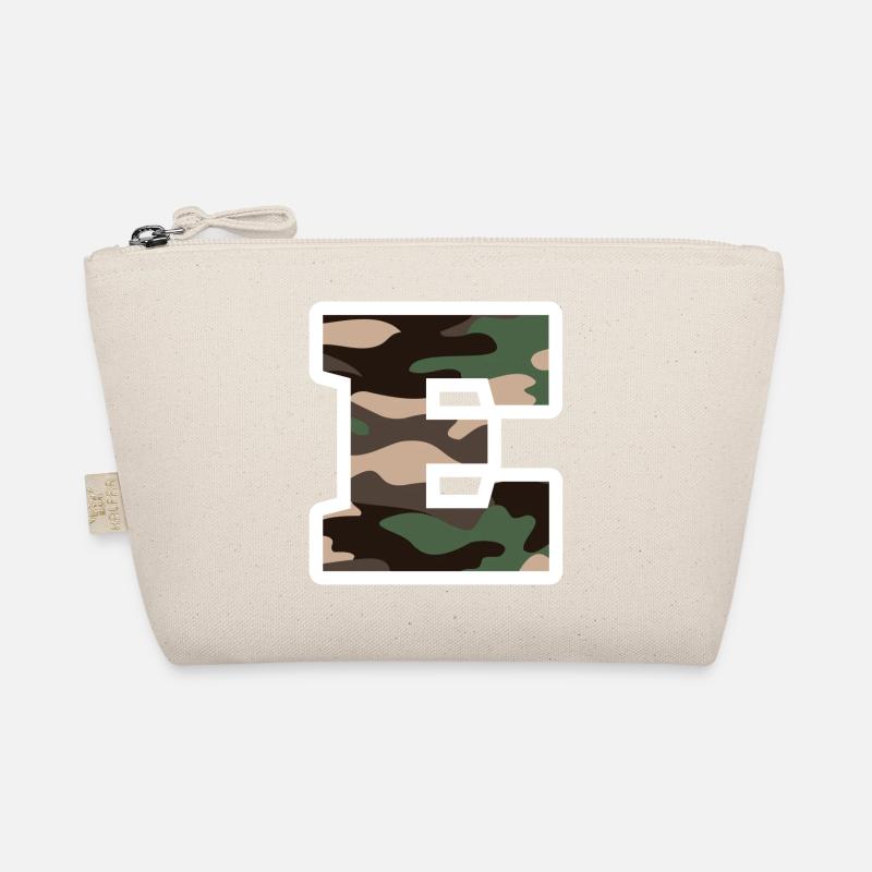 Buchstabe E Militärische Tarnung - Geschenkidee Bio-Täschchen