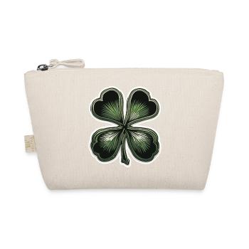 Shamrock / Lucky Charm / Symbol / Irish Charm - Organic Pouch - nature - Front