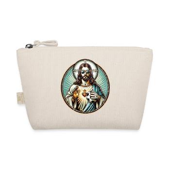 Jesus Soccer Gift Funny Soccer God Jesus Gift - Organic Pouch - nature - Front