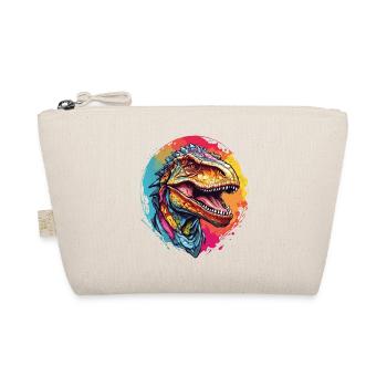 Colorful Tyrannosaurus Rex Portrait - Organic Pouch - nature - Front