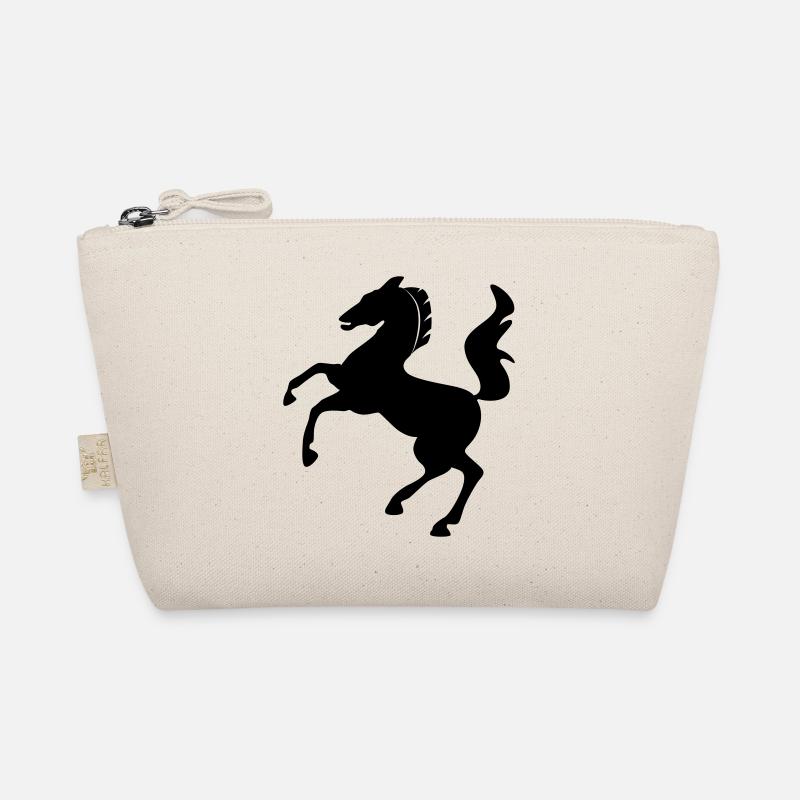 Horse Symbol Dynamically Jumping Organic Pouch