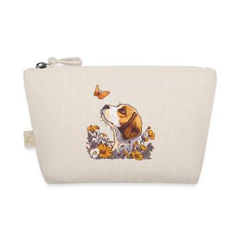 Beagle avec papillon - Trousse biologique - nature - Devant