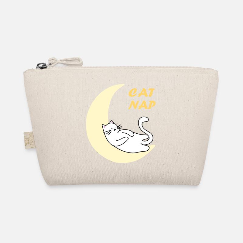 Cat nap on the moon Organic Pouch