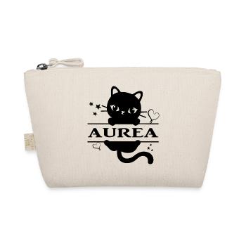 Aurea t-shirt cat cat gift idea - Organic Pouch - nature - Front