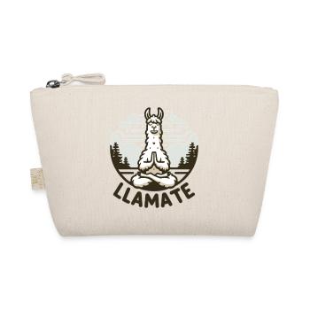 LLamate Meditating Llama - Organic Pouch - nature - Front