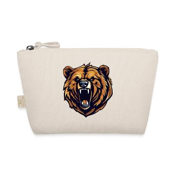Proud roaring bear in retro style - Organic Pouch - nature - Front
