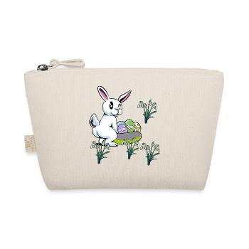 Kind Kinder Kleinkind Baby Ostern Eier Hase Blumen - Bio-Täschchen - Natur - Vorne
