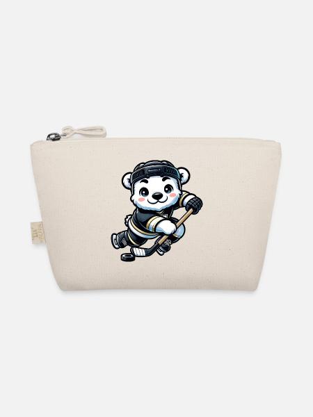 Polar Bear Hockey Club Joueur de hockey Polar Bear - Trousse biologique - nature - Devant