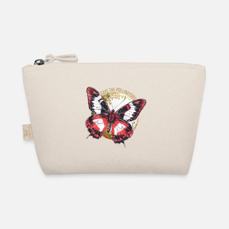 Save the Pollinators - Red Butterfly Organic Pouch